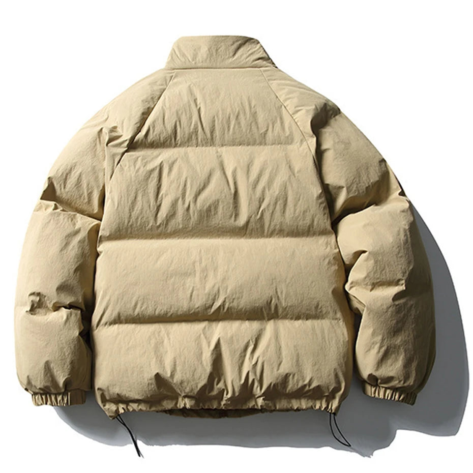 Winter Khaki Coat back