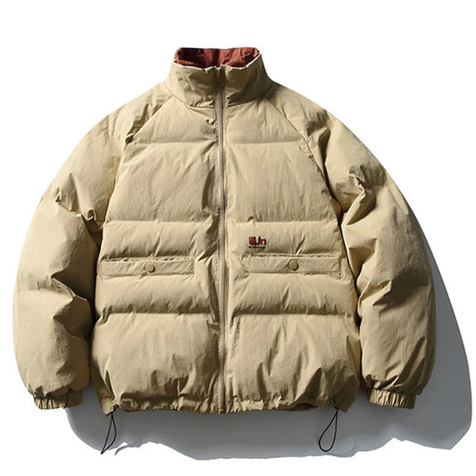 Winter Khaki Coat front