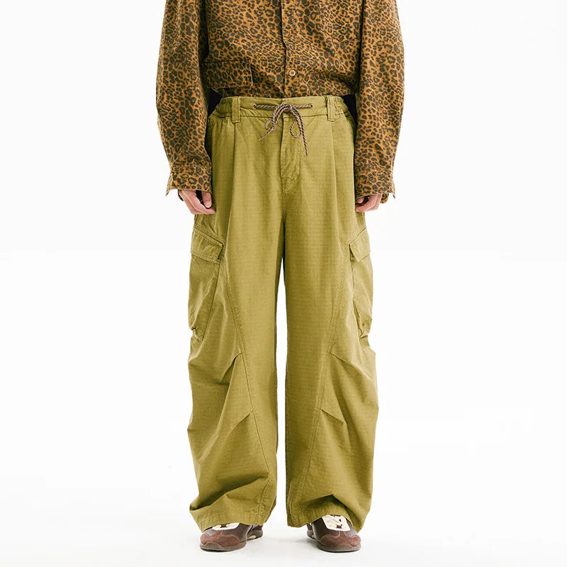 Yellow Cargo Pant front