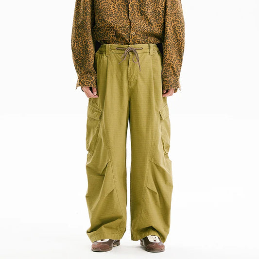 Yellow Cargo Pant front