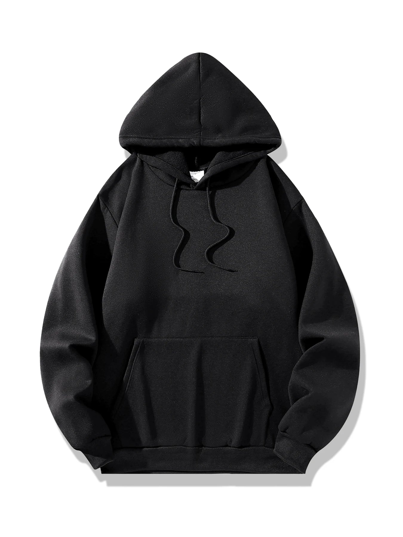 basic black hoodie