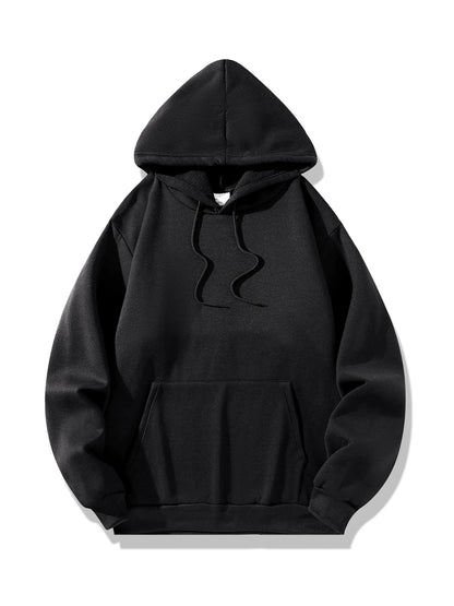 basic black hoodie