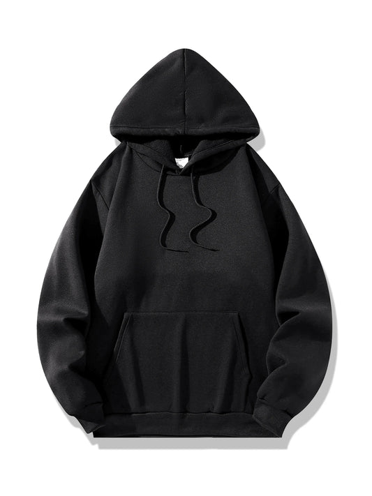 basic black hoodie