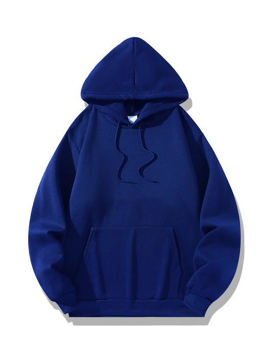 basic blue hoodie