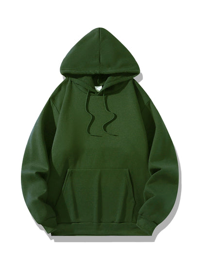 basic green hoodie