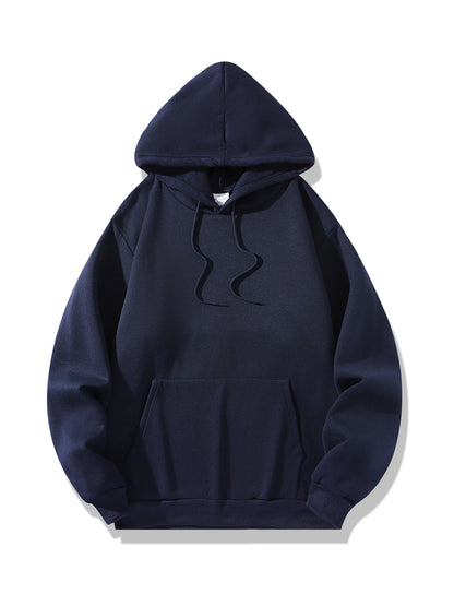 basic navy blue hoodie