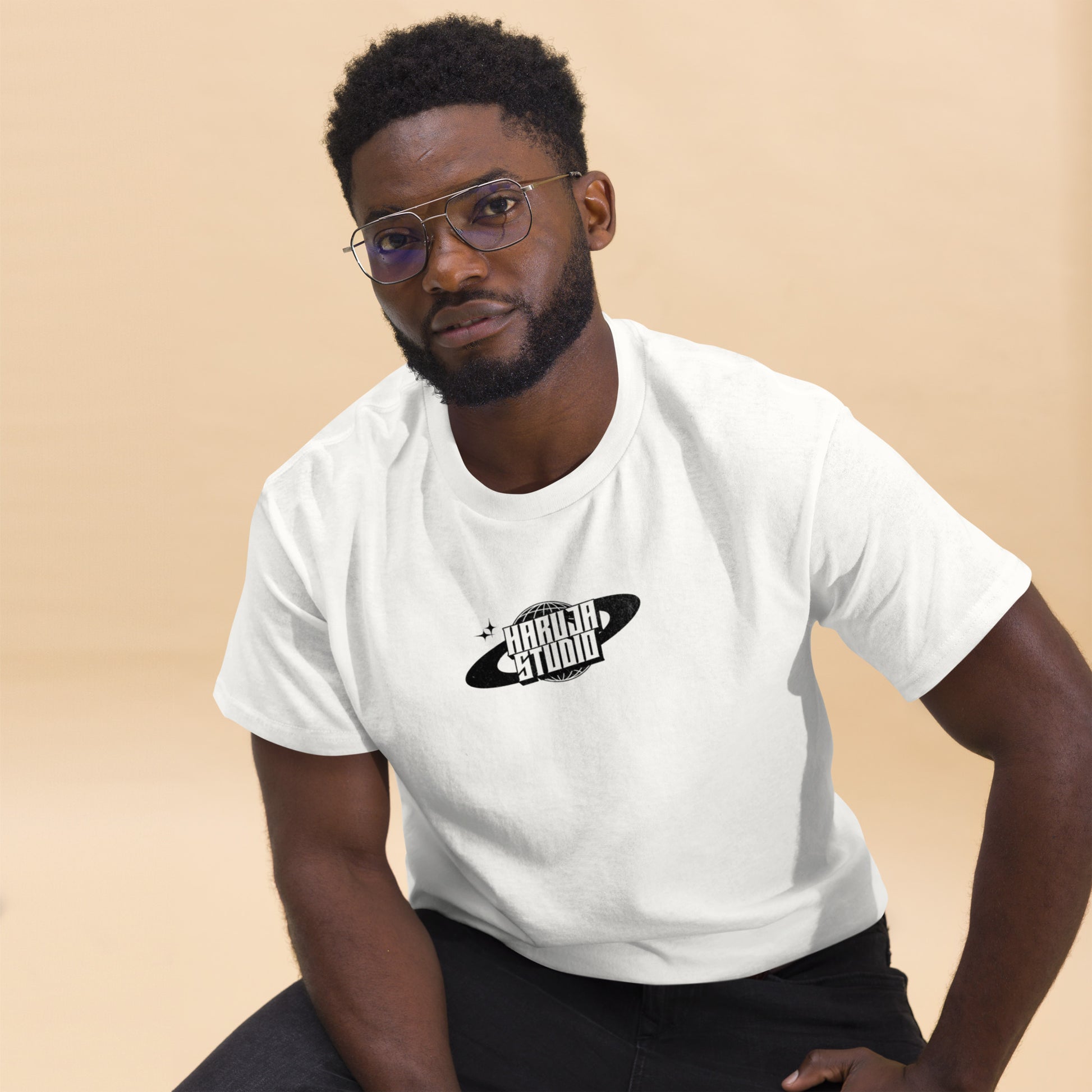 black-men-wearing-Haruja-Studio-Tee-front