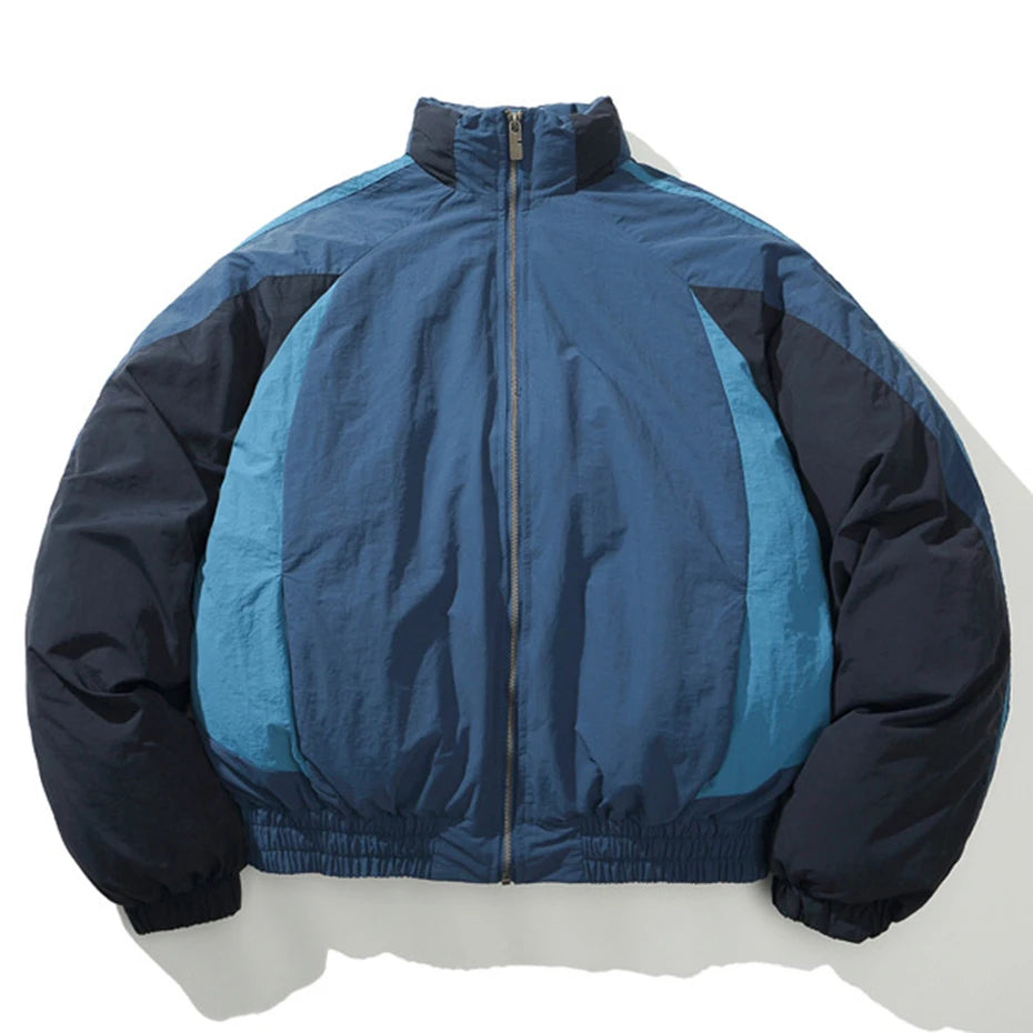 blue vintage winter jacket front