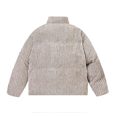 brown corduroy coat back