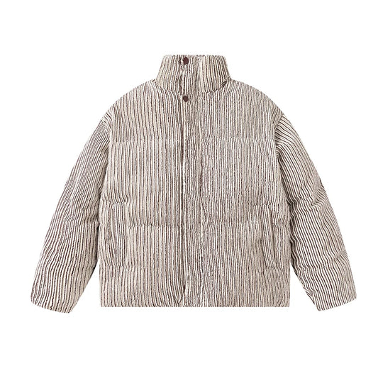 brown corduroy coat front