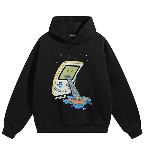 funny graphic hoodie front