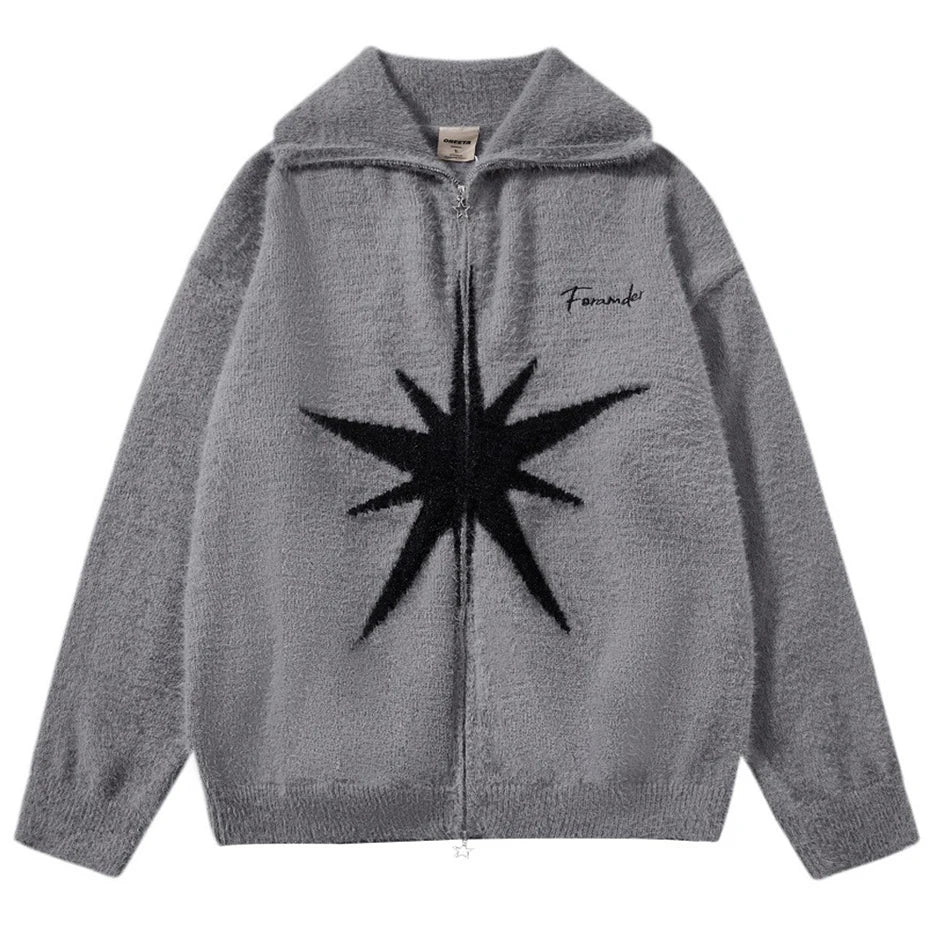 gray star vintage sweater