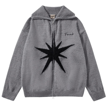 gray star vintage sweater