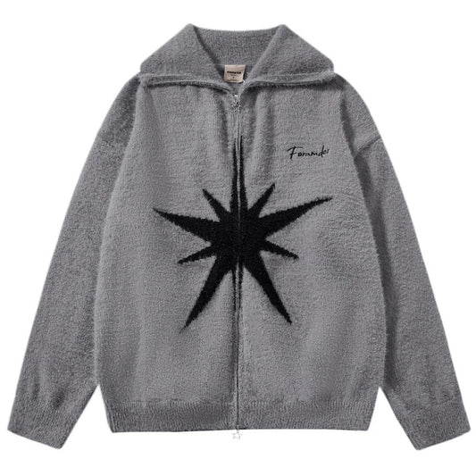 gray star vintage sweater