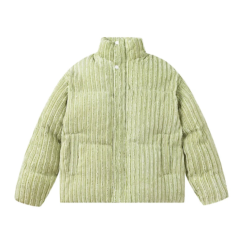 green corduroy coat front