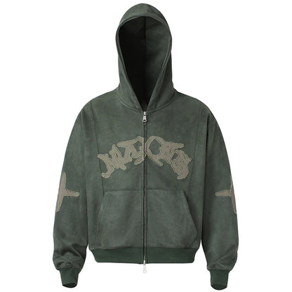 green_vintage_suede_hoodie_front