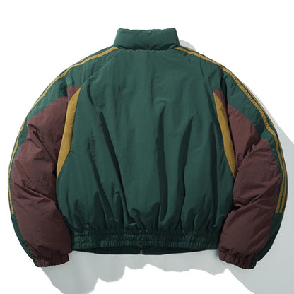 green vintage winter jacket back