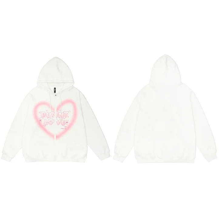 Haruja - "Bunny Love" Zipped Hoodie