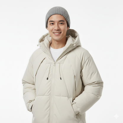 men Winter Parka beige