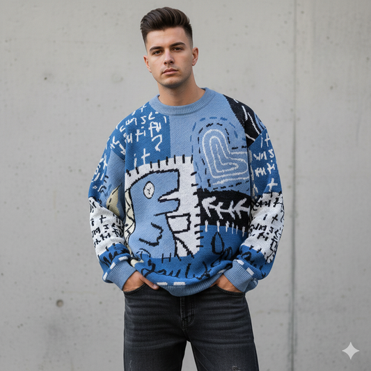 Haruja - Y2K Dinosaur Sweaters