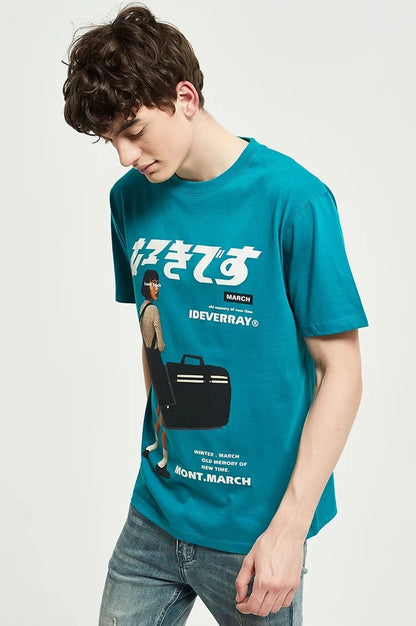 men wearing haruja japanese girl green tee