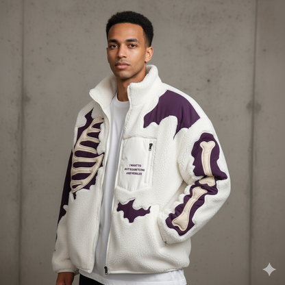 men wearing white skeleton coat