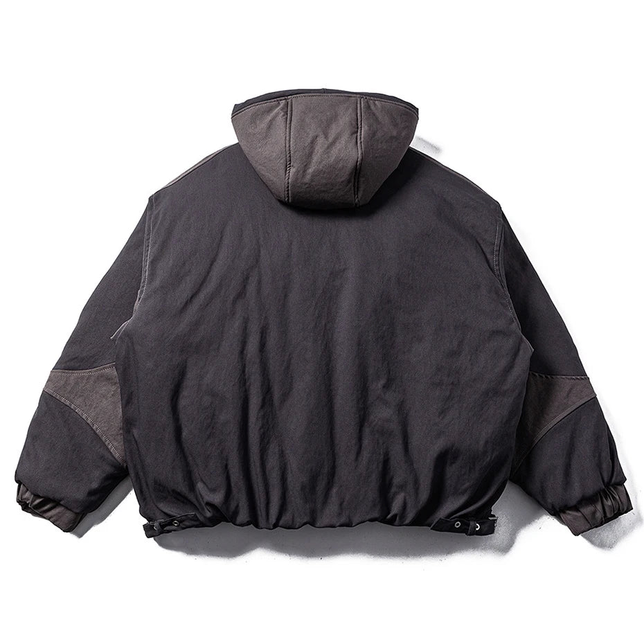 oversized padded coat back