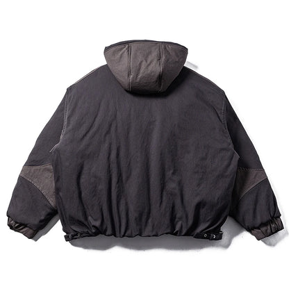 oversized padded coat back