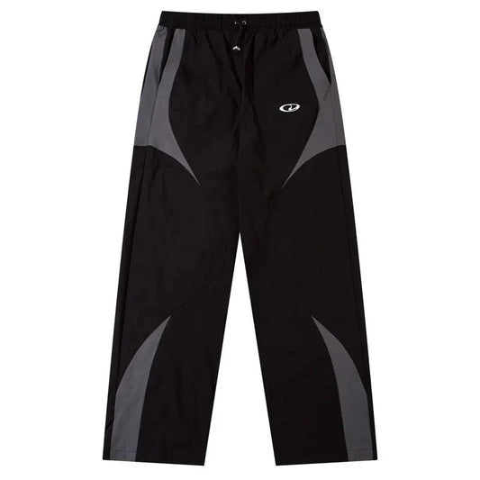 Haruja - Vintage Patchwork Black Sport Pant