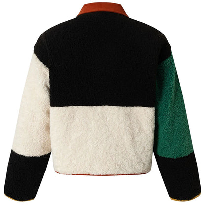 winter patchwork jacket back