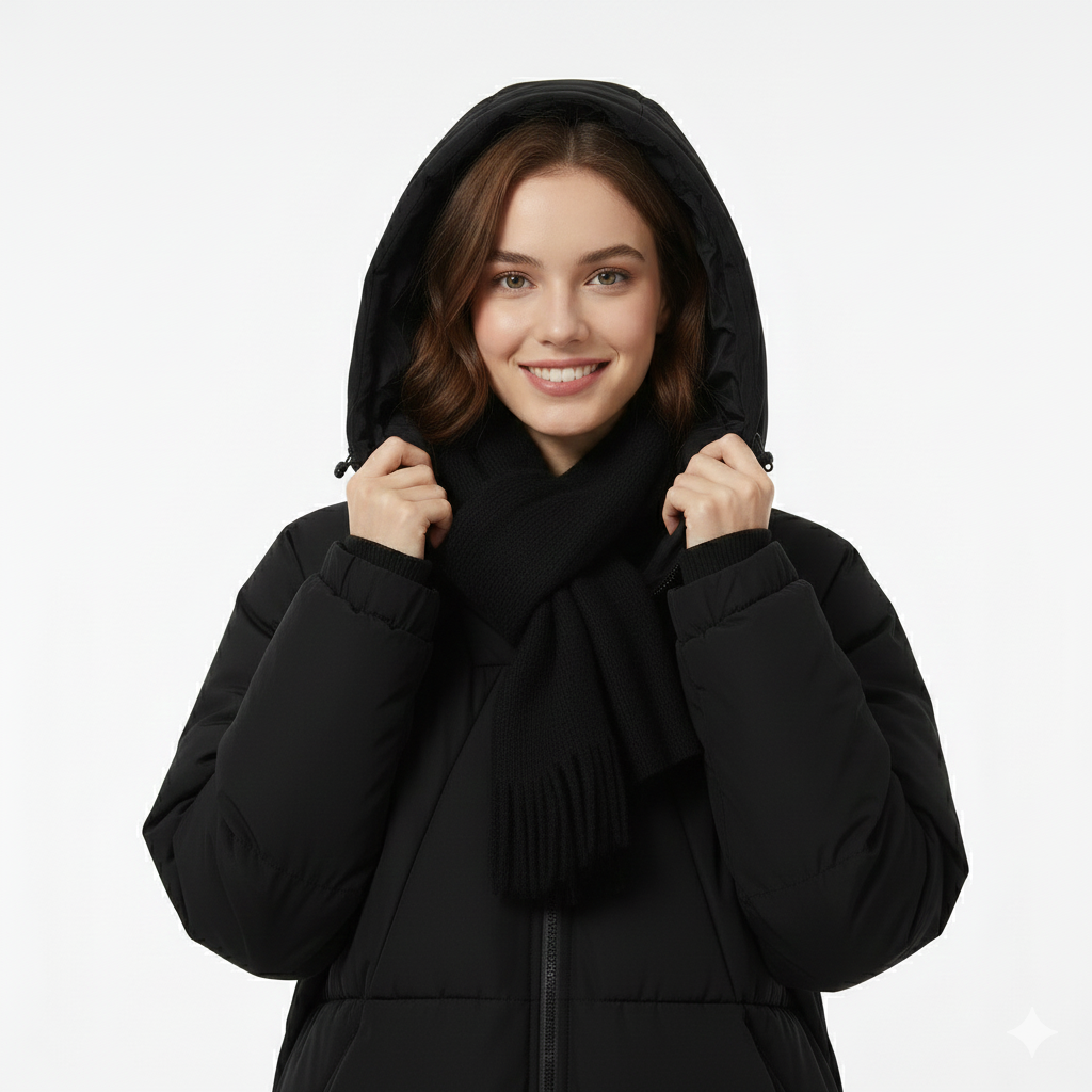 women Winter Parka black