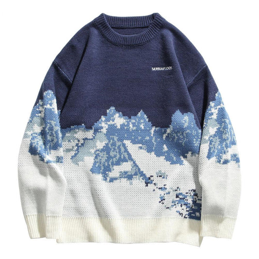 Haruja - Snow Mountain Knitted Sweater