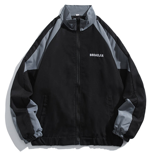 Haruja - Casual Patchwork Varsity Jacket