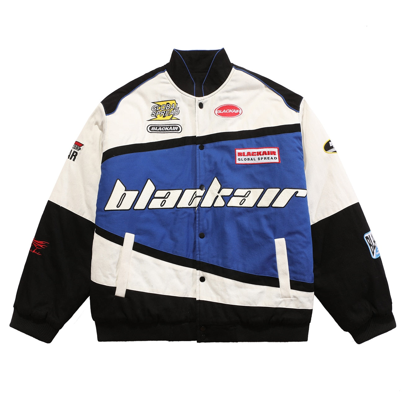 haruja - Baseball "BLACKAIR" Racing blue Jacket