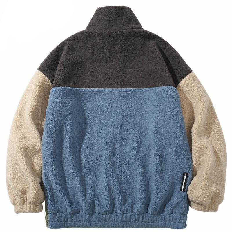 Winter Coat Color Block back
