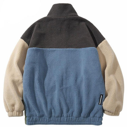 Winter Coat Color Block back
